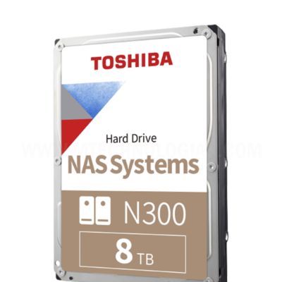 Toshiba Disco rígido interno N300 8 TB NAS 3,5 polegadas – CMR SATA 6 GB/s 7200 RPM cache de 256 MB – HDWG480XZSTA