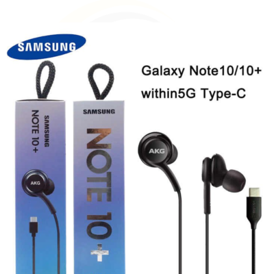 Fones de ouvido Samsung EO IG955 AKG, fones de ouvido intra-auriculares tipo C com cabo de microfone para smartphone Samsung Galaxy note10 huawei