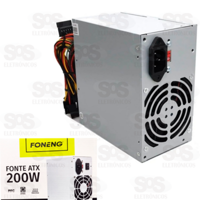 Fonte ATX para Computador 200W Foneng hdw-0001