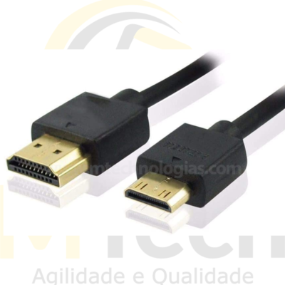 Cabo Hdmi x Mini Hdmi 1.8m 1.4 4k 3D Ultra HD