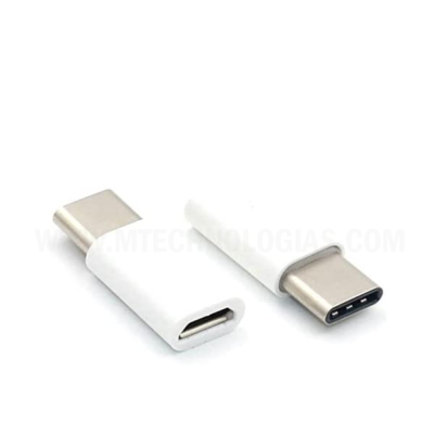 Adaptador USB 3.1 Tipo C Macho X Micro 05 Pinos USB Fêmea – Cores Sortidas