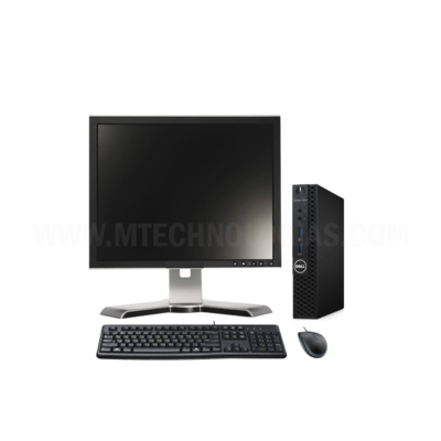 (Renovado) Dell Intel Core i3-6ª geração (43,18 cm) 1398 x 780 Desktop (16 GB RAM/ 1 TB SSD/Windows 10 Pro, MS Office/Intel Integrated Graphics, monitor de 17 polegadas, preto) Optiplex 3050 Tiny