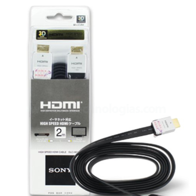 Cabo Hdmi Branco Sony Dlc-he20hf Original Banhado A ouro