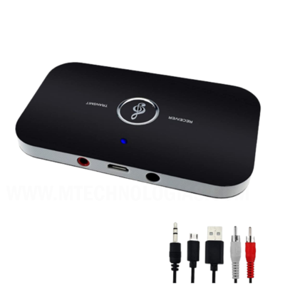 Receptor de transmissor Bluetooth sem fio 2 em 1, adaptador de áudio estéreo para TV doméstica EEekit A2DP Compatível com TV, PC, CD, MP3 Player, Alto-falante, iPhone, iPod, iPad, tablets, estéreo para carro