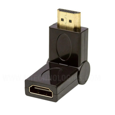 Adaptador HDMI macho para fêmea de 90-180 graus