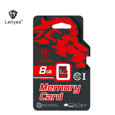 Lenyes Micro SD Card Classe 10 para Laptop Câmera Móvel 8GB