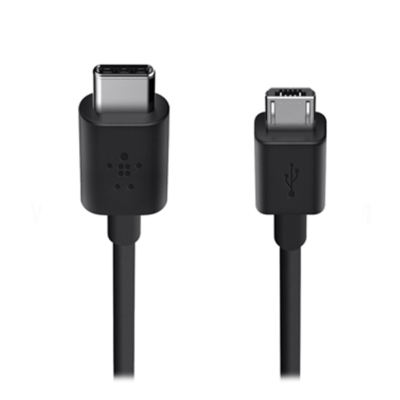 Cabo USB 2.0 tipo C para cabo de carregamento micro-USB (6′, preto)