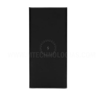 MI 10000mAh Lithium Polymer Wireless Power Bank WPB15ZM com carregamento rápido de 18 Watts e 1 entrada (USB C) e 1 porta de saída, (preta)