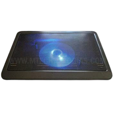 N19 Super Silencioso 14 Polegadas Notebook Laptop Ventilador USB Almofada de Resfriamento com Luz LED Azul – Preto