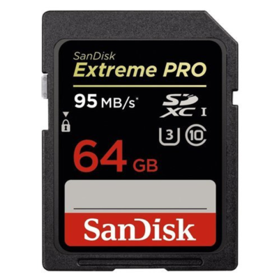 Cartão de câmera SanDisk 64 GB