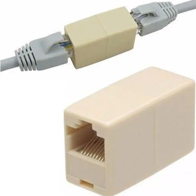 Emenda RJ45 Fêmea X Fêmea – Extensão Cabo De Rede 8 Vias – Techbrasil