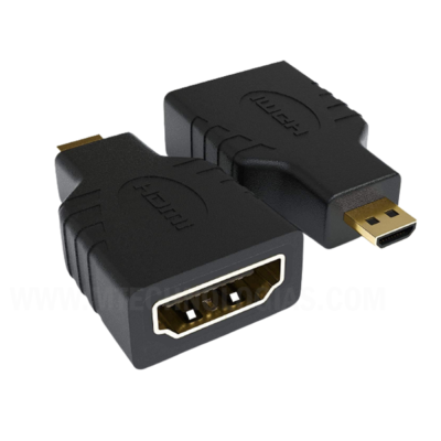 LS LAPSTER Quality Assured Micro HDMI Adapter, HDMI Female (Type-A) to Micro HDMI Male (Type-D) for Raspberry pi 4 Gold Plated Connector Converter Adapter (Not Micro-USB)