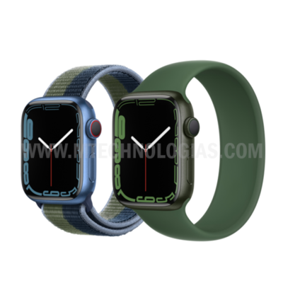 Apple Watch Series 7 GPS 41mm Alumínio Azul c/ Bracelete Desportiva