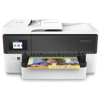 Impressora multifuncional HP OfficeJet Pro Wide Format 7720 sem fio, impressão, digitalização, cópia, fax – branco [Y0S18A]