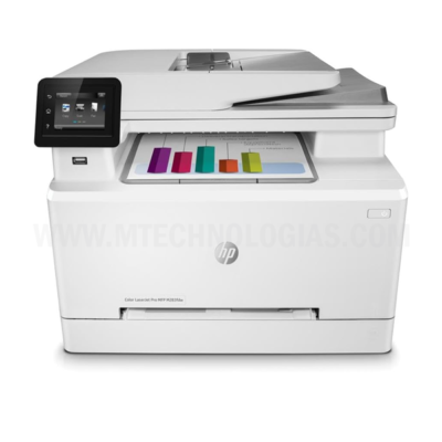 Impressora multifuncional a laser sem fio HP Color LaserJet Pro M283fdw, impressão, digitalização e cópia móvel remota, impressão duplex, funciona com Alexa (7KW75A), branco