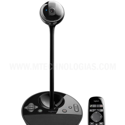 Solução de videoconferência para desktop Logitech BCC950, videochamada Full HD 1080p B23, webcam de alta definição, viva-voz com microfone redutor de ruído, para Skype, WebEx, Zoom PC/Mac/Laptop/Macbook – preto