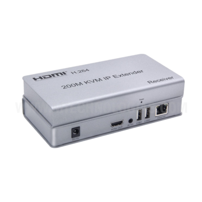 Swallow house 200M HDMI KVM IP Extender, Over IP RJ45 Ethernet CAT6 6A Transmissor Receptor 1 TX a 20 RX e conexão em cascata Teclado USB Mouse sobre UTP/STP H.264 (RX)