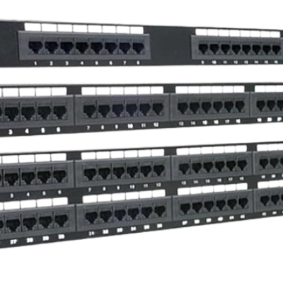 Painel de patch carregado e descarregado de 24 portas24 Port Loaded Unloaded Patch Panel