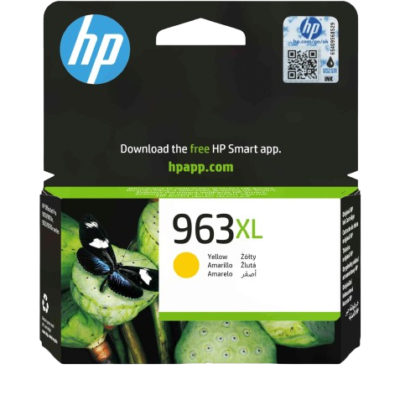 Cartucho de tinta original amarelo HP 963XL de alto rendimento [3Ja29Ae] | Funciona com impressoras HP Officejet Pro 9010, 9013, 9020, 9023, XL