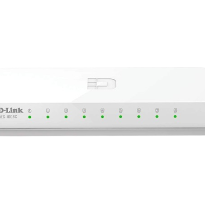 Switch de mesa D-LINK DES-1008C 8 portas 10/100 (branco)