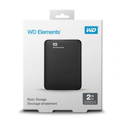 HD EXT 2.5′ 2TB WD USB 3.0 USB PORTATIL PRETO