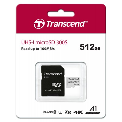 MOD MICRO SD 512GB TRANSCEND SDXC/SDHC 300S