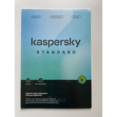 SW ANTIVIRUS KASPERSKY STANDARD 3 PCS