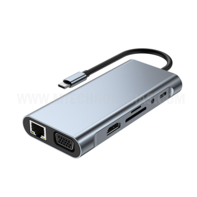 Hub USB C Multi-portas 11 em 1 Com suporte a 4K