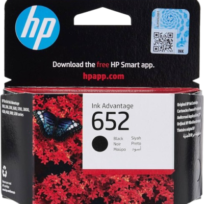 HP CARTRIDGE F6V25AE (652 BLACK)