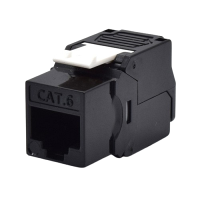 WP RACK CONECTOR KEYSTONE CAT6 UTP 180º PRETO