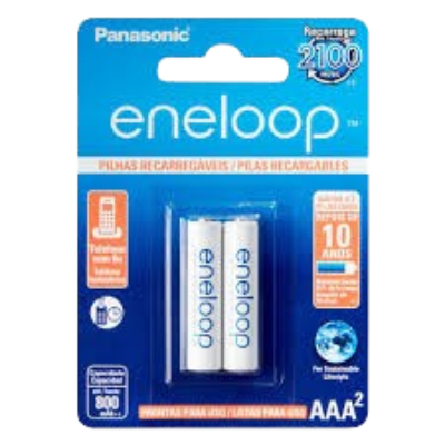 RECARREGAVEL BATERIA AAA 1.5V PANASONIC ENELOOP – PACK OF 2