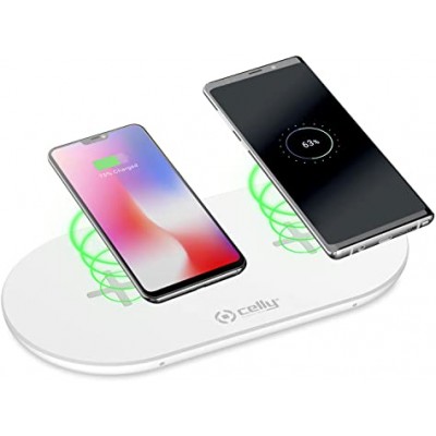 CARREGADOR DUPLO CELLY WIRELESS FAST CHARGER