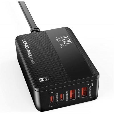 CARREGADOR LDNIO 65W 2USB 2USB-C LED DISPLAY FAST CHARGER