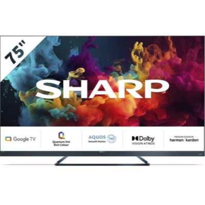 TV SMART QLED 75”4K GOOGLE TV SHARP. SVX