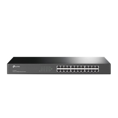 SWITCH 24 TP-LINK 1U 13′ 10/100 S/GESTÃO RACKMOUNT