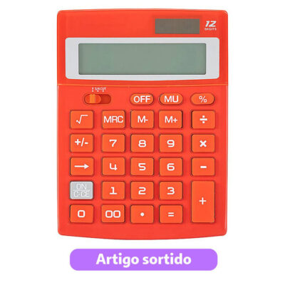 Calculadora Auchan de 12 dígitos em cores sortidas |