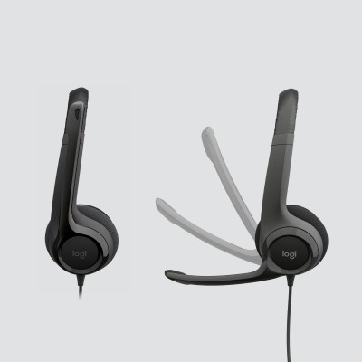 HS LOGITECH H390 USB HEADSET