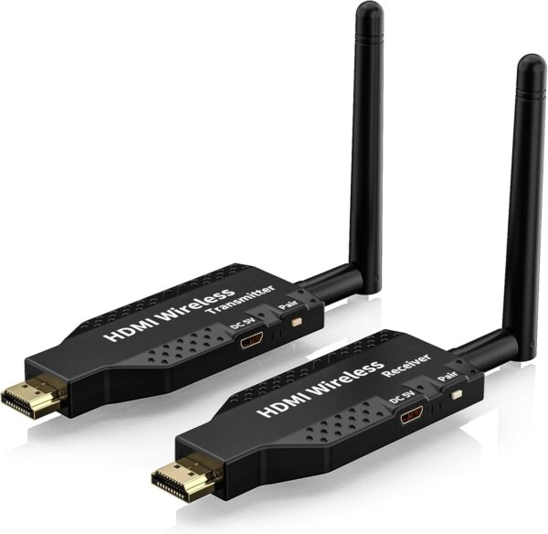 Kit de transmissor e receptor HDMI sem fio, extensor sem fio HDMI portátil 1080 P sem fio