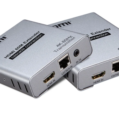 HDMI 2.0 4K 60HZ 60M HDMI Extender 1080P 120M Over RJ45 Ethernet Lan CAT5e Cat6 Cable Cascade Connection Extension PC DVD TO TV