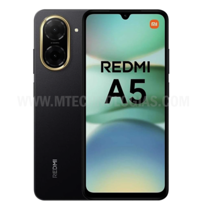 XIAOMI Redmi A5 4G LTE (para Tmobile Tello & Global) (128Gb + 4Gb) 32MP Ai Dual Camera 17.5 cm Modelo 25028RN03L Dual Sim (Midnight Black)