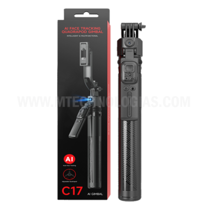 Auto Face Tracking Quadrapod Ai Gimbal & Monopod & Selfie Stick & Tripod With Remote