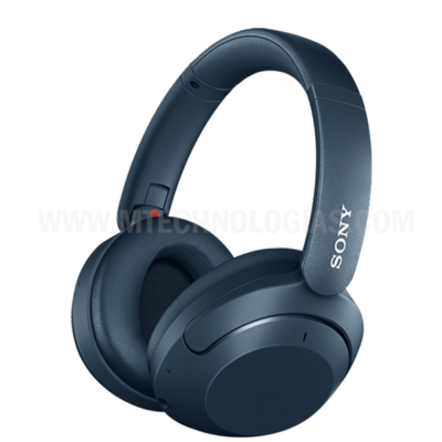 Sony WH-XB910N EXTRA BASS Noise Cancelling Headphones, Wireless Bluetooth Over the Ear Headset with Microphone and Alexa Voice Control, Blue