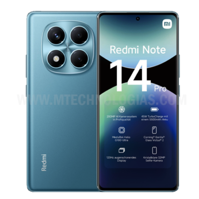 XIAOMI Redmi Note 14 Pro 5G + 4G LTE (for Tmobile Mint Tello & Global) (512GB + 12GB) NFC 6.67″ 120Hz 200MP Pro AI Camera Model 24090RA29G Unlocked Dual Sim (Lavender Purple)
