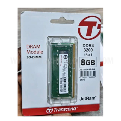 Módulo de RAM Transcend 8GB DDR4 3200 MHz Unbuffered SO-DIMM (1 x 8GB)