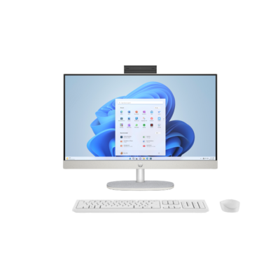 PC AIO HP 23.8′ CR U5-125U ARC GRAPHICS 8GB 512GB SSD FHD W11H BRANCO
