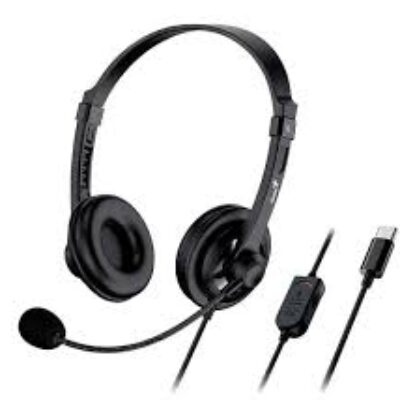 HS GENIUS HS-230U C/ MIC P/PC USB-C PRETO
