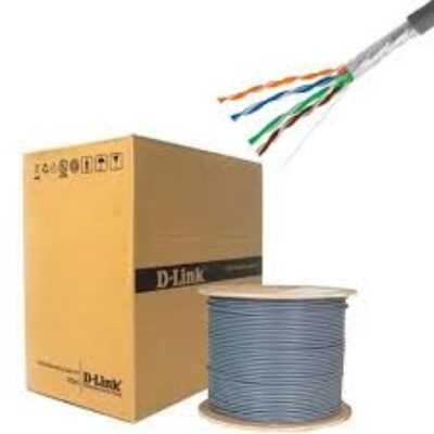 CABO DE REDE BOBINE DLINK 305M CAT6A UTP ETHERNET CINZA