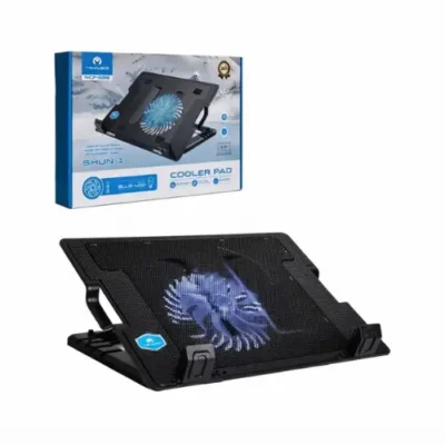 SUPORT COOLER Mikuso NCP-235 Laptop Cooling Pad – 160mm Adjustable Fan, 2-Port USB Hub & Adjustable Stand